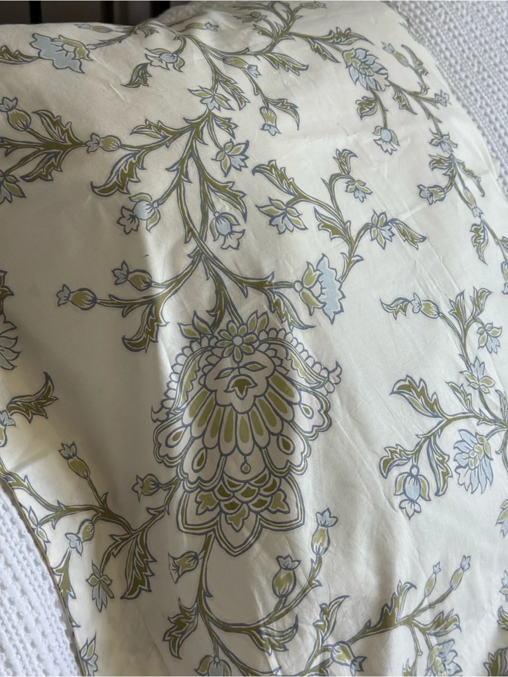 Pottery‎ Barn Deva Floral 100% Cotton Euro Sham
